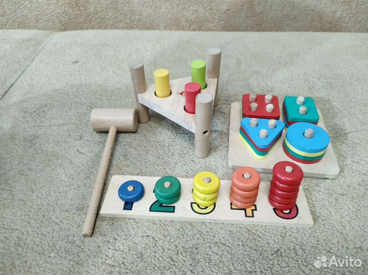 Развивающие деревянные игрушки