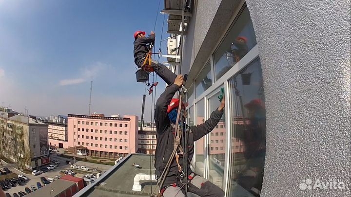 Мойка Окон Промышленный Альпинизм Мойка Фасадов