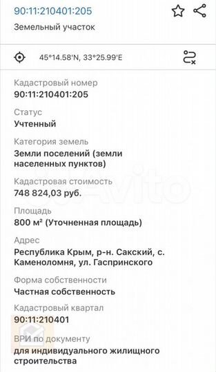 Участок 8 сот. (ИЖС)