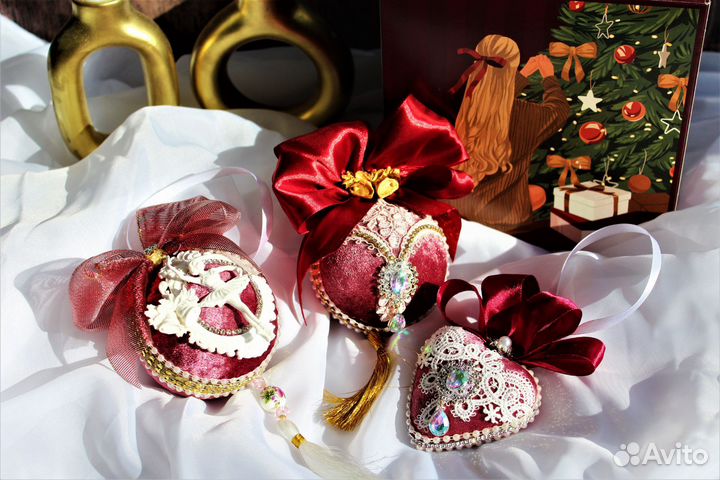 Новогодние шары ручной работы