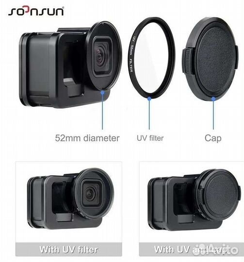 Клетка алюминиевая для камеры GoPro Hero 9, 10, 11