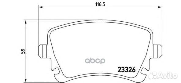 Колодки тормозные volkswagen T5 03/multivan 03