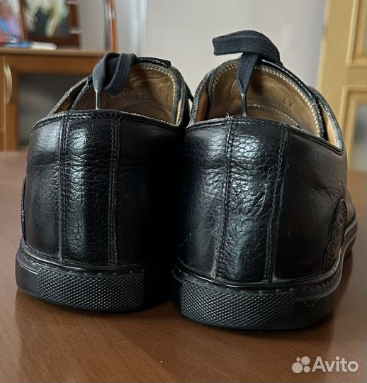 Marc jacobs кеды кожанные черные