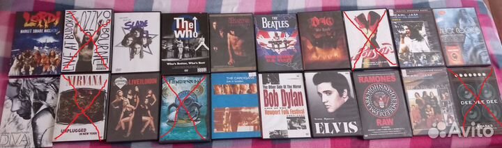 DVD Концертники, фильмы и сборники о рок музыке