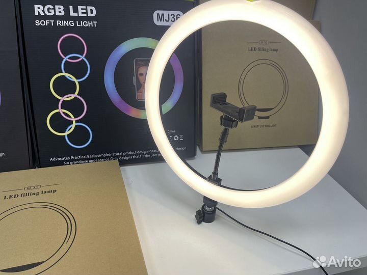 Кольцевая Лампа Mj33+Держатель Для Телефона