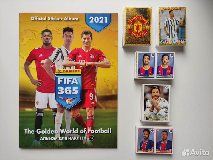 Все наклейки panini FIFA 365 2021 + пустой альбом