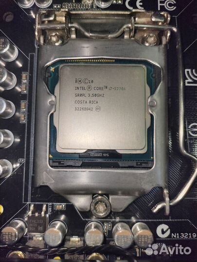 Комплект asus sabertooth Z77 i7-3770k 16gb DDR3 21