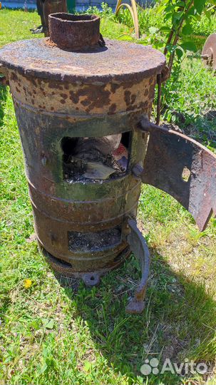 Печь буржуйка чугунная СССР