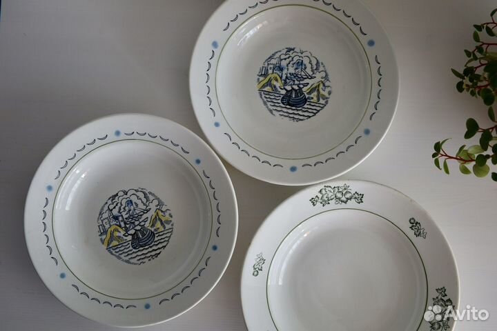 Тарелки винтажные, СССР