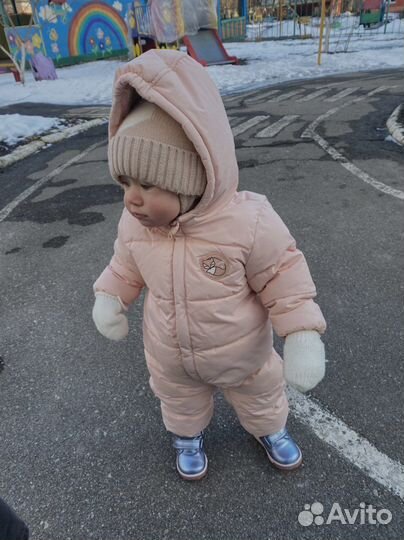 Комбинезон утепленный для девочки 74