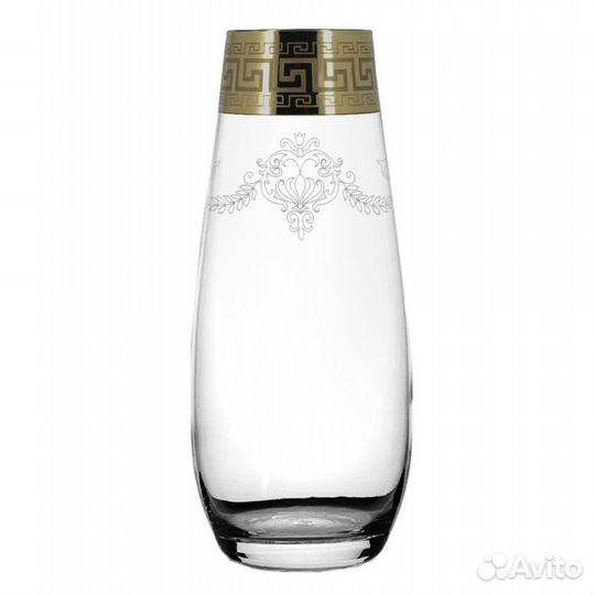 Ваза стеклянная с узором 