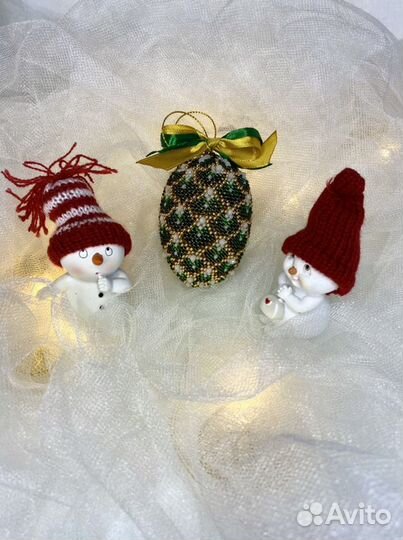 Елочные игрушки ручной работы