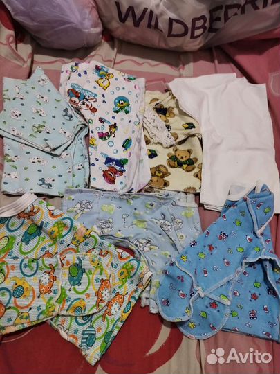 Пеленки кофточки штаны
