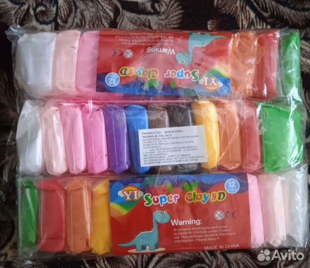 Легкий пластилин 36 цветов