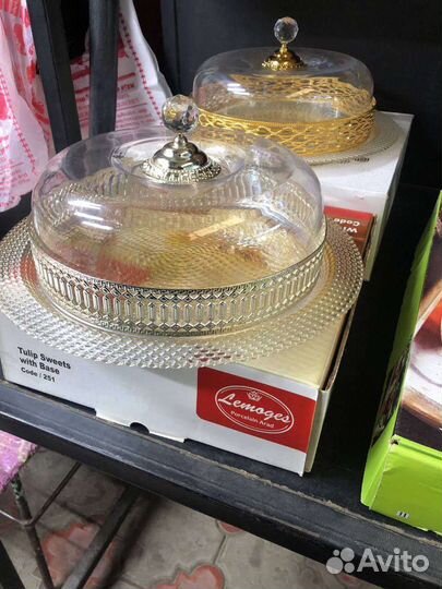 Тортовница хлебница на ножках