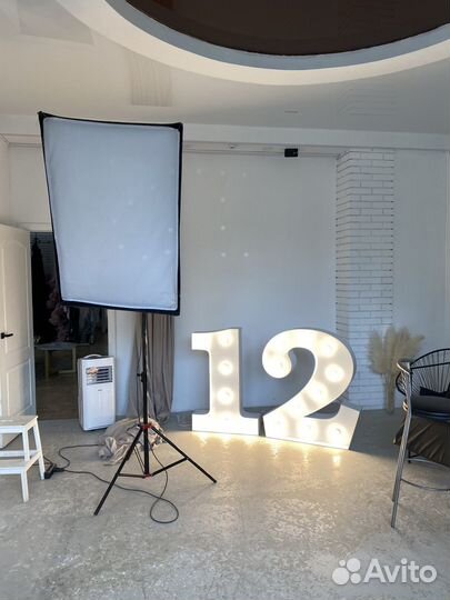 Объемная световая цифра, цифры и буквы