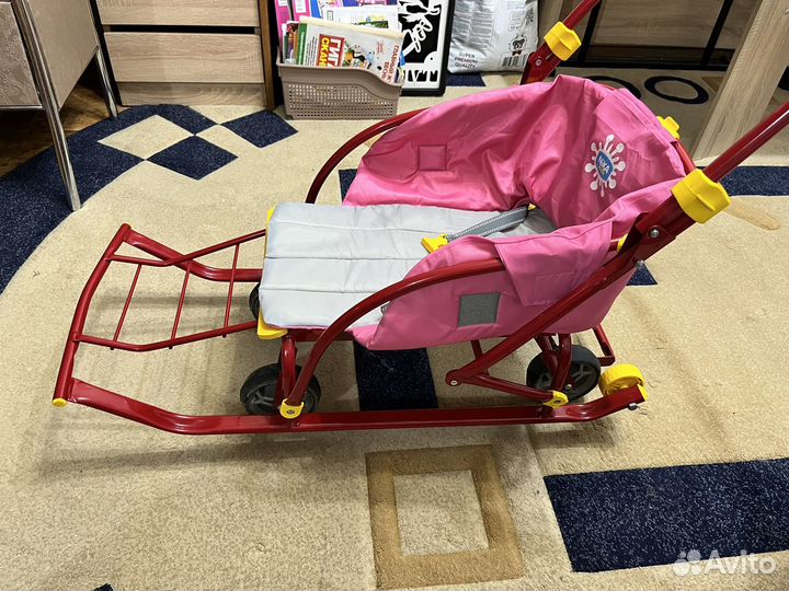Детские санки на колесах