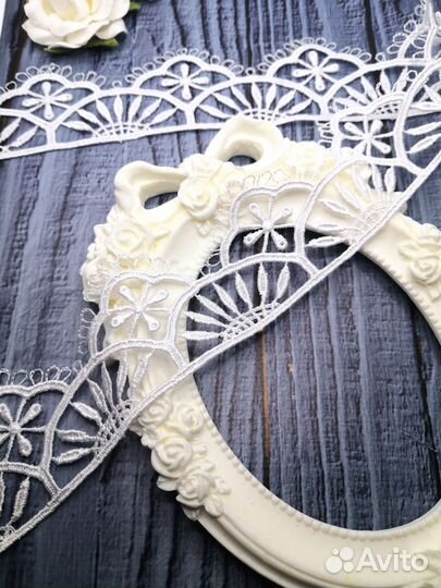 Кружево белое гипюр 4 см