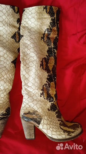 Сапоги. Винтаж. Питон