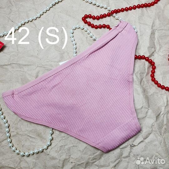 Хлопковые трусики слипы в рубчик Dailu Xian 42 (S)