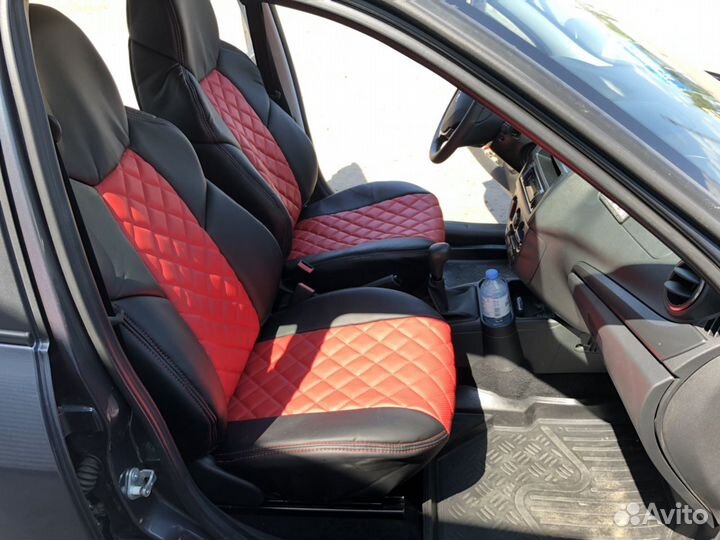 Авточехлы из экокожи на Гранту