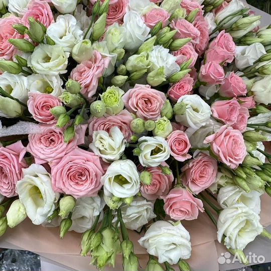 Букет белые Эустомы С доставкой