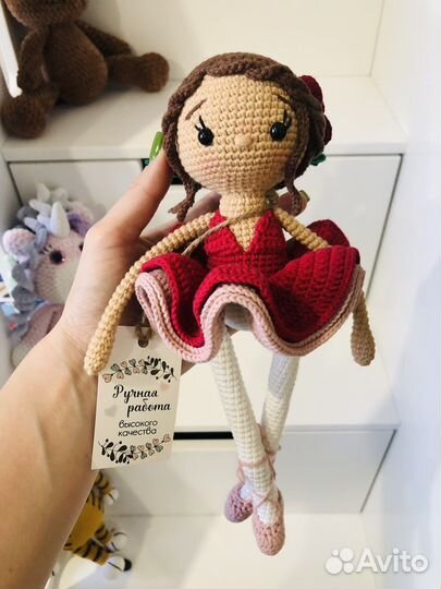 Игрушка ручной работы кукла- балерина