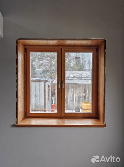 Оконные откосы из дерева