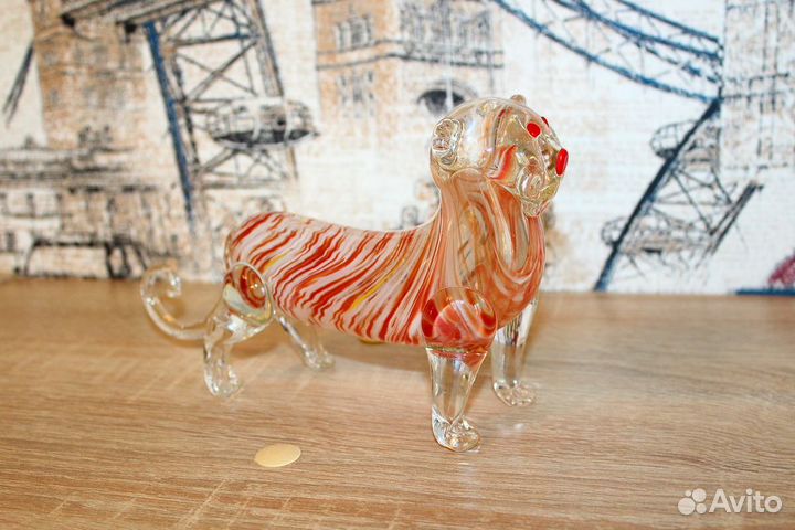 Фигурка, цветное стекло СССР