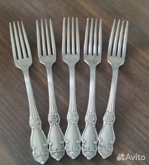 Мельхиоровые ложки, столовые 6 шт