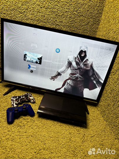 Sony PS3 Slim 320gb +много игр Прошита