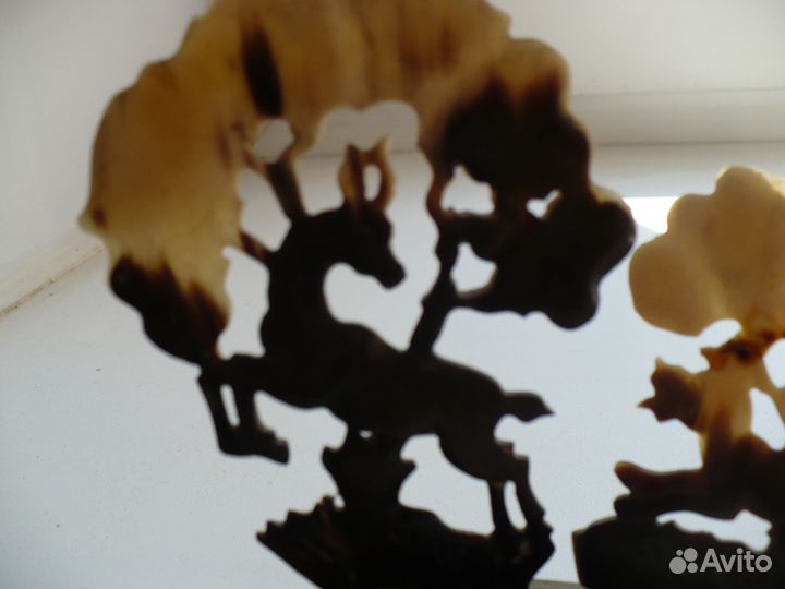 Пепельница из кости. Охота