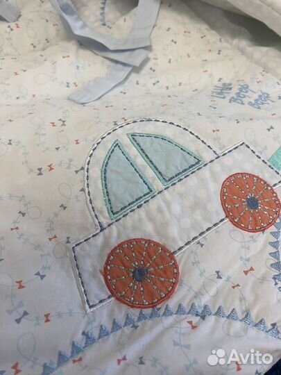 Бортики в кроватку mothercare + простыни