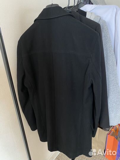 Пальто мужское черное