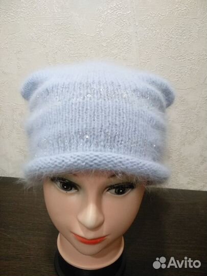 Шапочка женская ручное вязание