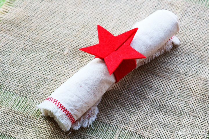 Кольца для салфеток новогодние, 12 шт