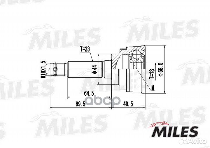 ШРУС наружный suzuki alto 0.8 86-93 (GKN 301965