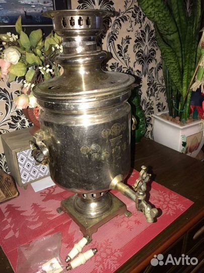 Самовар угольный старинный