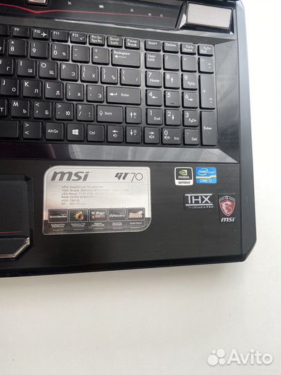Игровой ноутбук msi gt70