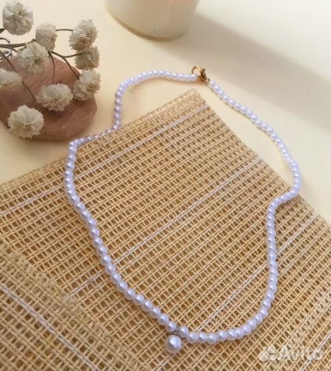 Ожерелье из бусин ручной работы