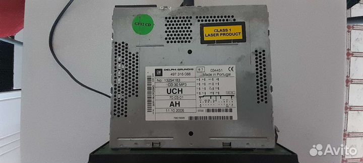 Штатная магнитола opel