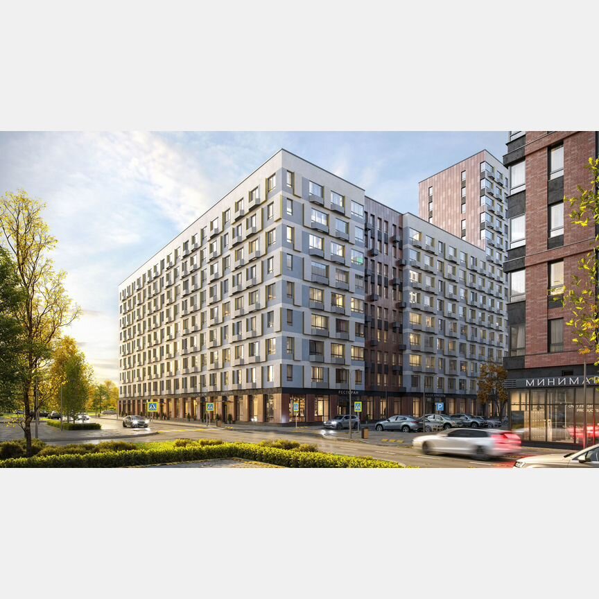 2-к. квартира, 53,1 м², 14/19 эт.