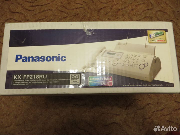 Телефон факс Panasonic автоответчик KX-fp218ru