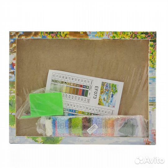 Алмазная мозаика 40x50 Белая ваза с маленьким буке