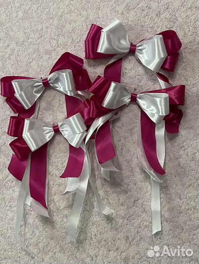 Свадебные банты на машину