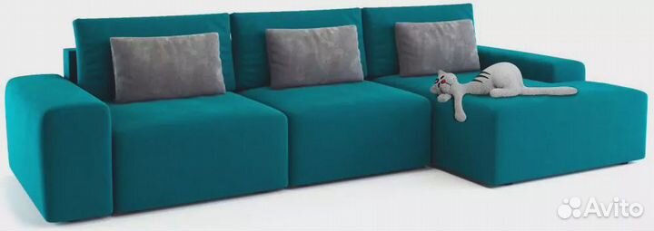 Модульный угловой диван Гунер нераскладной дизайн
