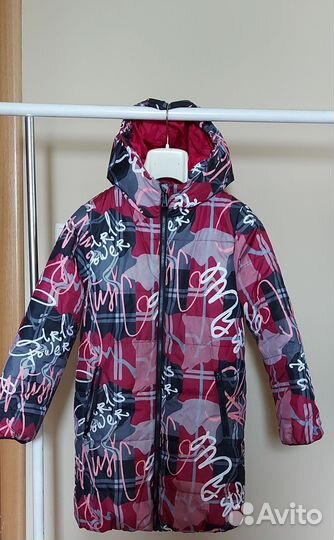 Куртка длинная Button blue,140