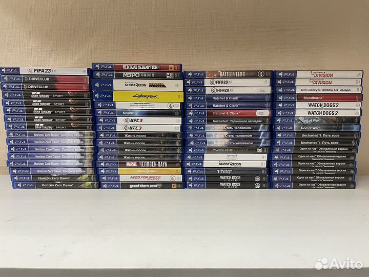 Большой выбор игр на PS5 и PS4