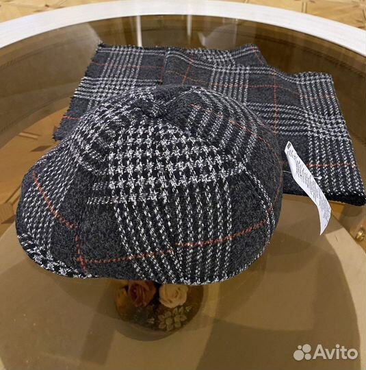 Кепка 8-ми клинка мужская с шарфом