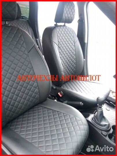 Чехлы Автопилот Renault Duster 1 из экокожи чёрные